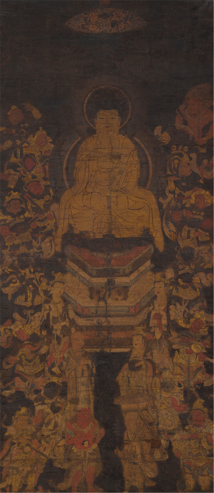 Painting of the Sixteen Protectors of Gautama Buddha