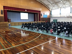 進路講演会の様子の画像（その１）