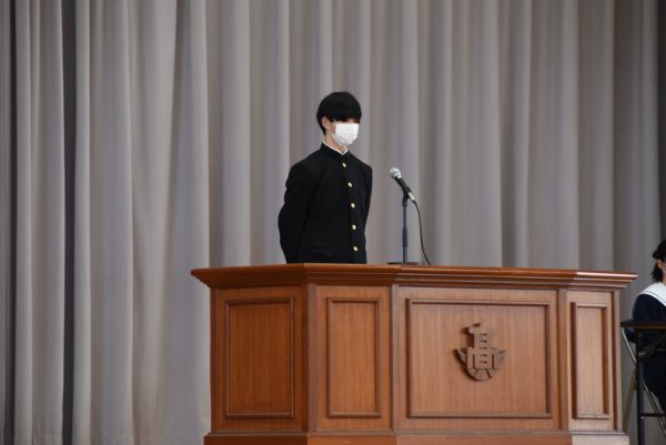 生徒会長選挙の写真