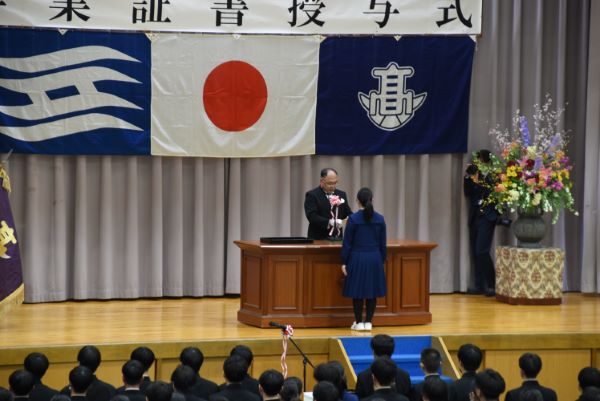 3学期終業式の写真