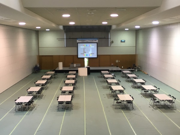 会場準備・武道館2