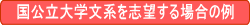 国公立大学文系を志望する場合の例