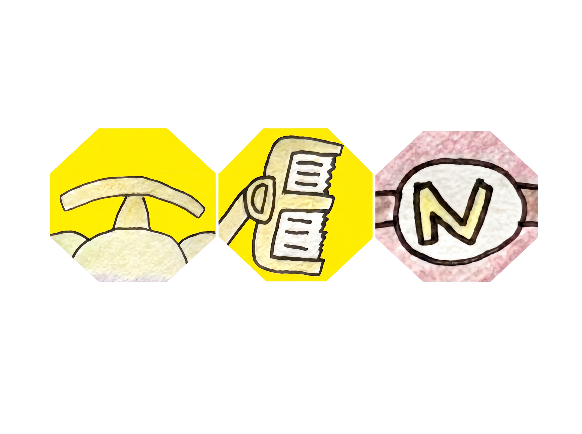 体に隠されたTENの文字