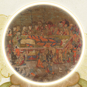Painting of the Buddha Attaining Nirvana I