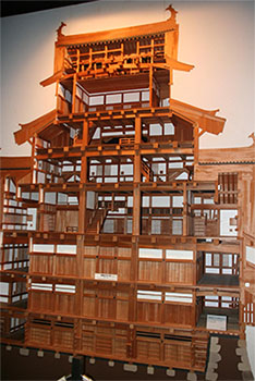 Model of Himeji Castle Dai-Tenshu interior / Hyogo Prefectural Museum of History, Castle Gallery
