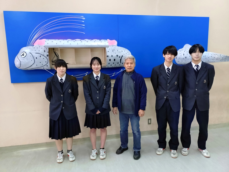 家具製作　食堂に棚の設置